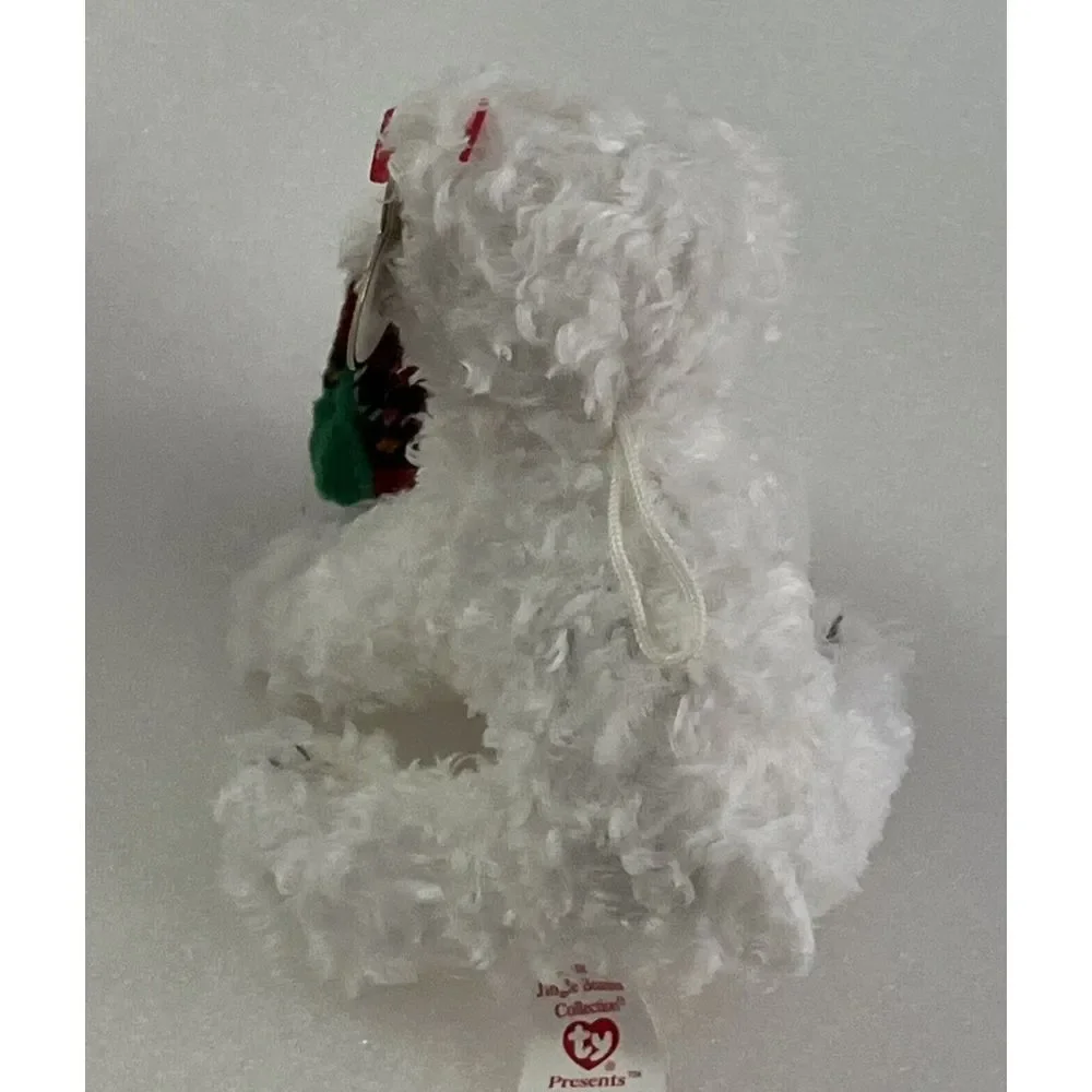 Ty Beanie Babies 1998 Holiday Teddy, 2001 Jinglepup, 2005 Jingles, Christmas Set